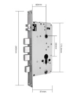 Распашная 3х ригельная мортиза 60X68