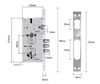 Розпашна мортиза без циліндра 60х28х300 (KALE 252)